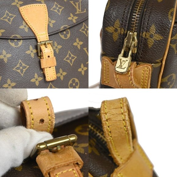 LOUIS VUITTON Jeune Fille MM Shoulder Bag Monogram Leather Brown M51226 30EA515 - Picture 11 of 13